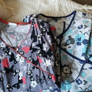 Womens plus scrub tops